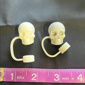 Skull Straw Topper 💀🥤 | Gothic Cup Accessory